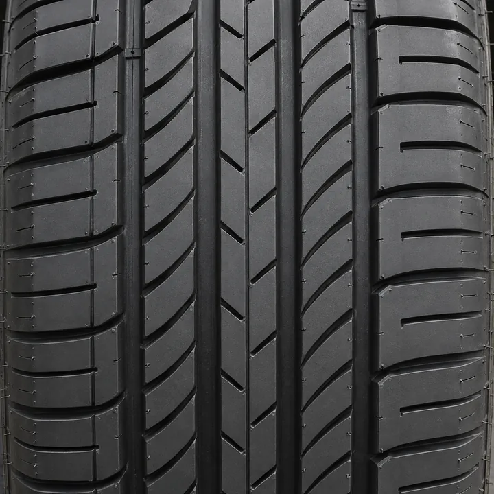 Tyre tread at full depth, nearly new