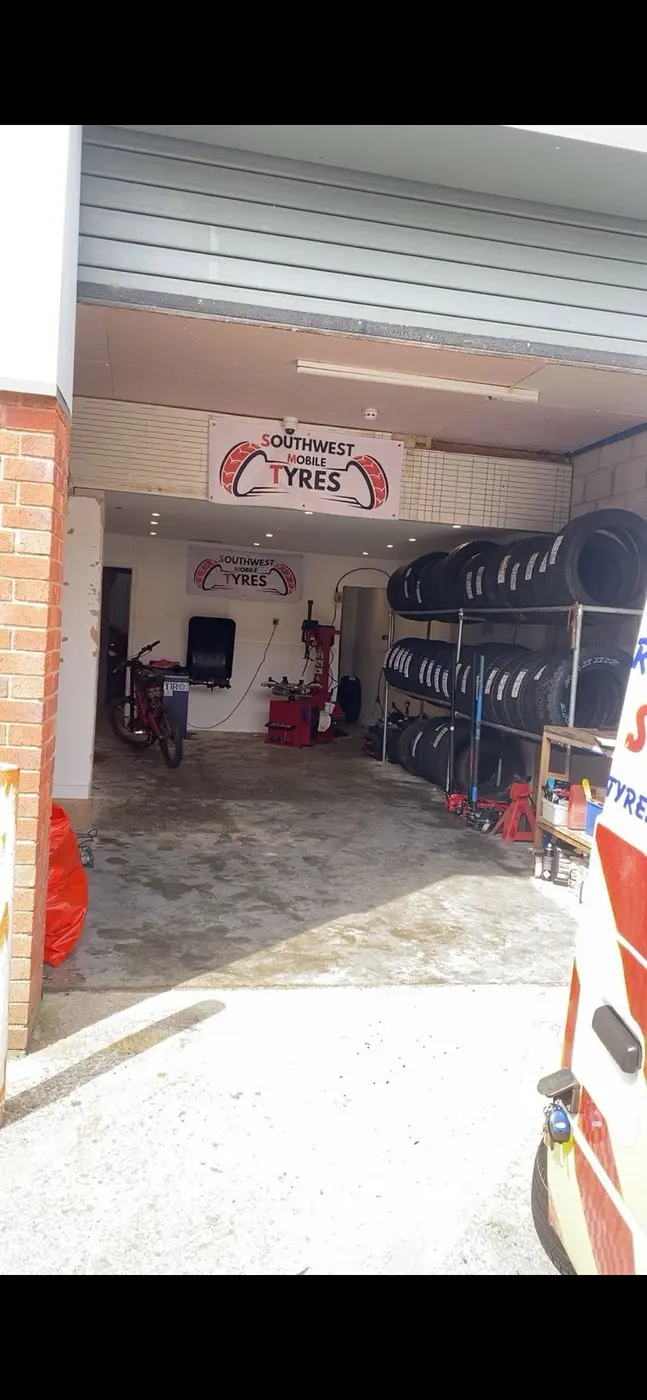 Tyre stock held at the Southwest Mobile Tyres workshop